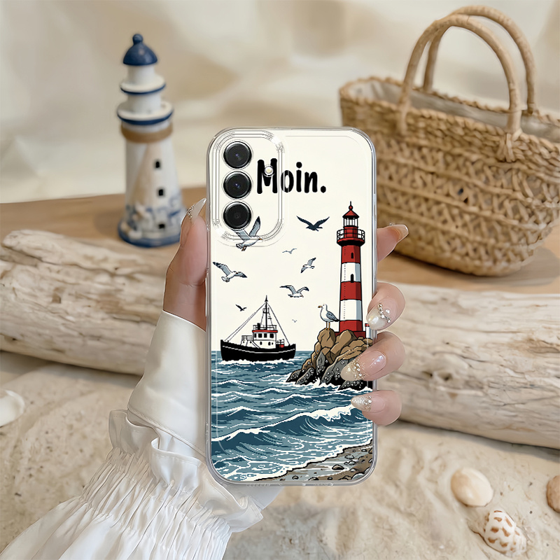 TEMU Phone Case - Seagull On The Beach Phone Case For Galaxy A03s A04 A05s A06 A07 A13 A14 A15 A16 5g A17 A22 A23 A24 A25 A26 A32 A34 A35 A36 A37 A52