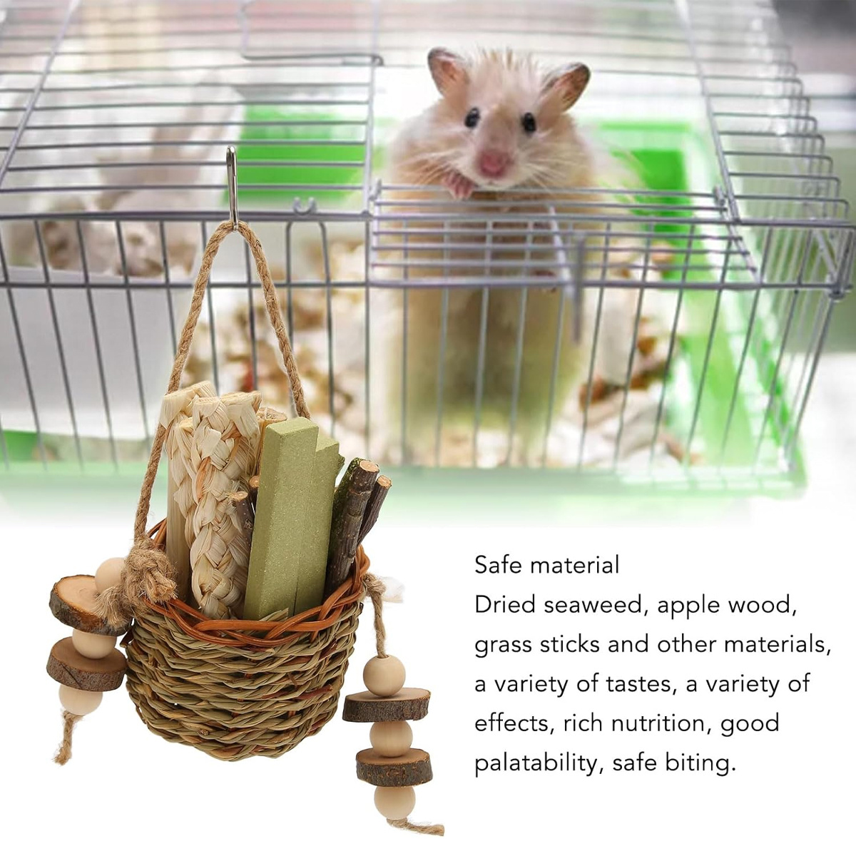 Handcrafted Rabbit Chew Toy | Made from Grass, Perfect for Keeping Your Pet'S Teeth and Claws Healthy