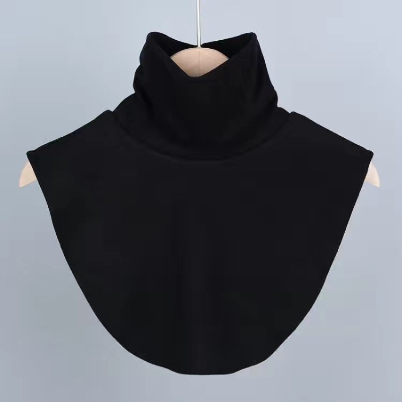 TEMU Women's Detachable High Neck - Warm And Comfortable Shirt High Neck, Faux Velvet Detachable Collar, Elegant High Neck Design With Multiple Color