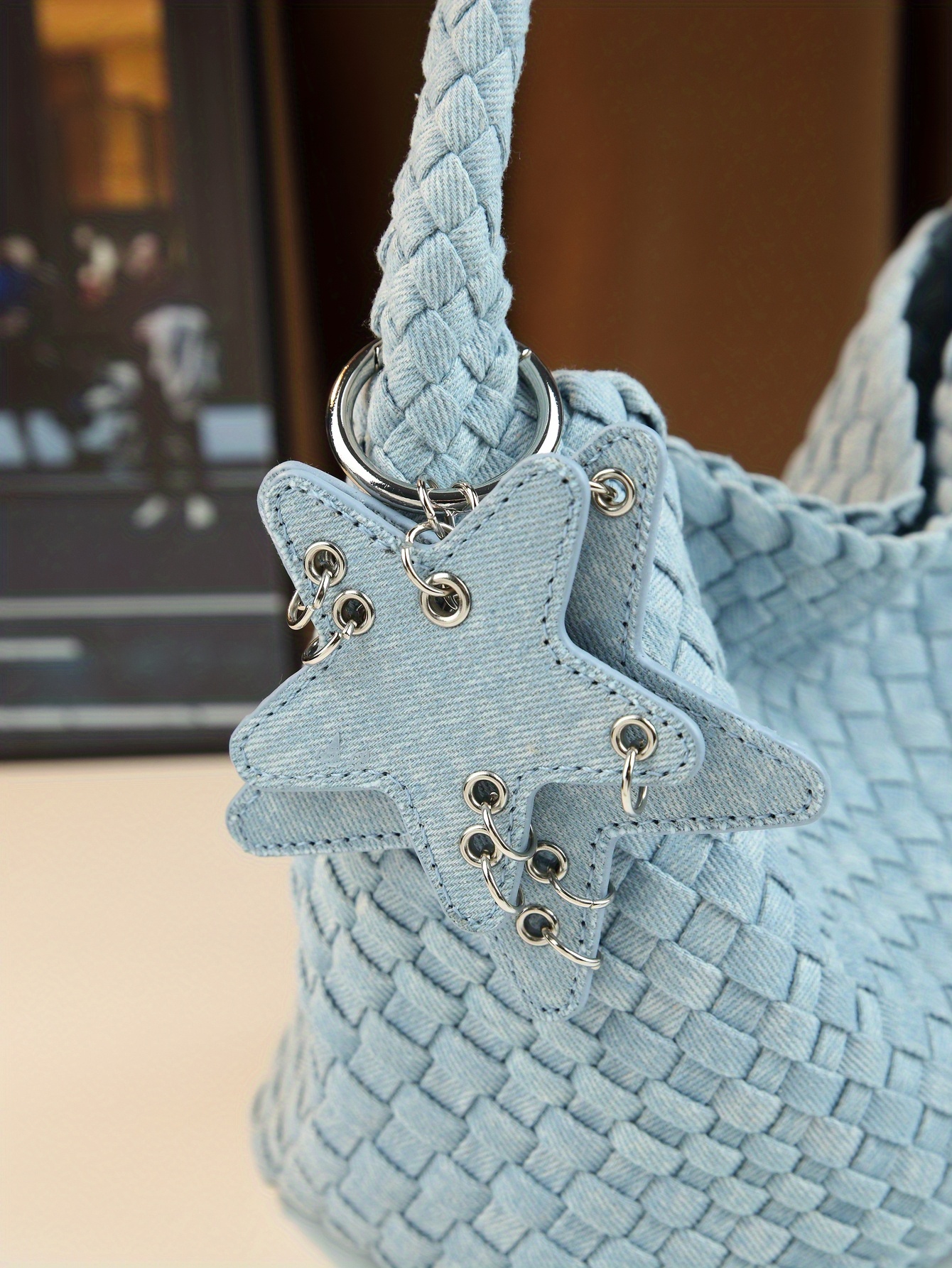 Large Burgundy Bucket Bag full flat lay