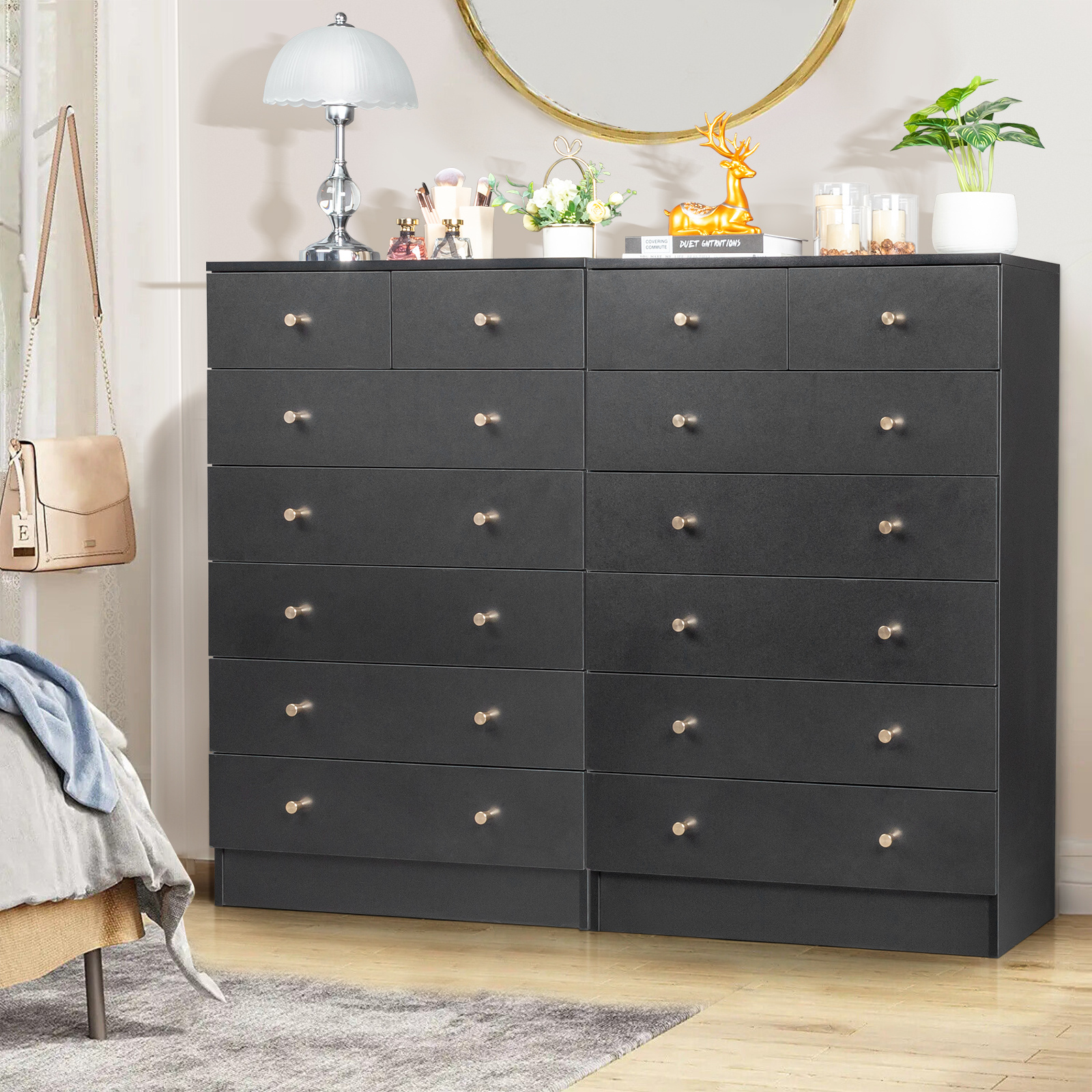 little black dress and pearls Glenview 9 Drawer Dresser - Weathered Oak Veneer main image 0