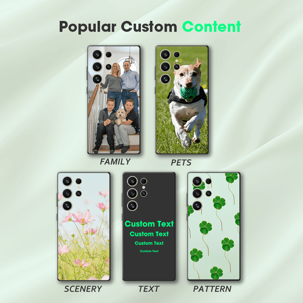 2025 New Customized Photo Phone Case for Samsung Galaxy S25 S24 S23 S22 S21 S20 FE Plus Ultra Edge Personalized Pictures Cases Compatible with Samsung A56 A55 A54 A53 A52s A36 3A5 A34 A33 A32 5G Shockproof Cover for Samsung A25 A24 A73 A72 A06 A16 A15 M35 Unique Gift for Families, Friends and Lovers