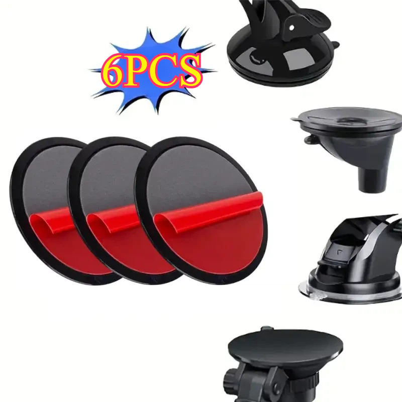 TEMU Lot de 6 supports de base à ventouse compatibles pour GPS Tomtom, caméra de de bord, support de téléphone et appareil GPS - Plaque d' pour