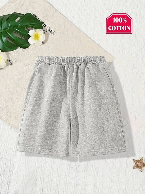 producttitel: brooklyn lettering/cartoon print, jongens shorts geschikt voor lente zomer en ademend, pure materiaal 100%, leggings kinderen gebreid ademend all-match, jongens casual elastische taille shorts met twee zakken, voor buiten