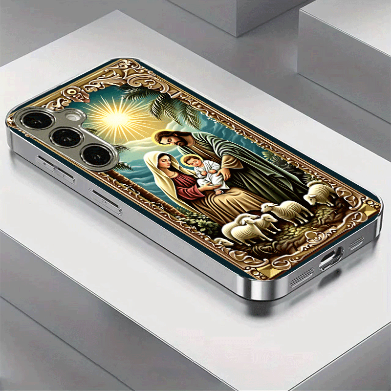 TEMU Phone Case: 2d Flat Electroplated Phone Case , Suitable For Galaxy A55 S24 A54 S24 A56 S23 A35 A34 A16 A15 A53 S22 A36 S21 A05s A26 A25 A52 A33