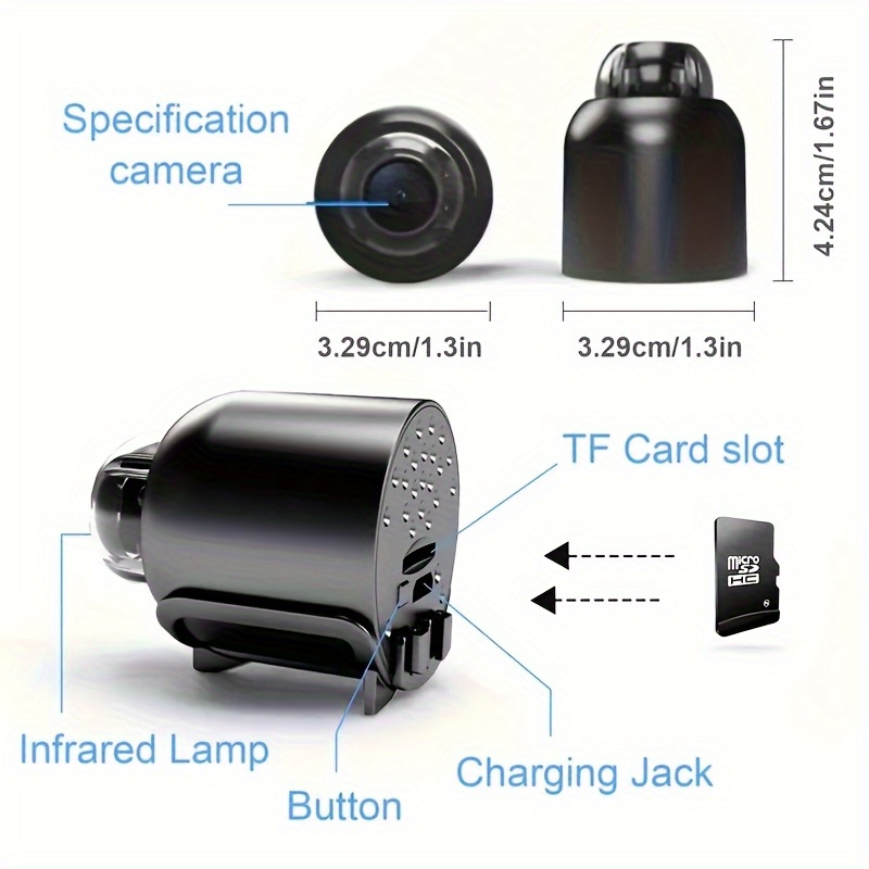 Wireless WiFi Security Camera With HD Video Auto Focus Motion Detection For Home Surveillance USB Powered Remote Viewing144_voghion.com