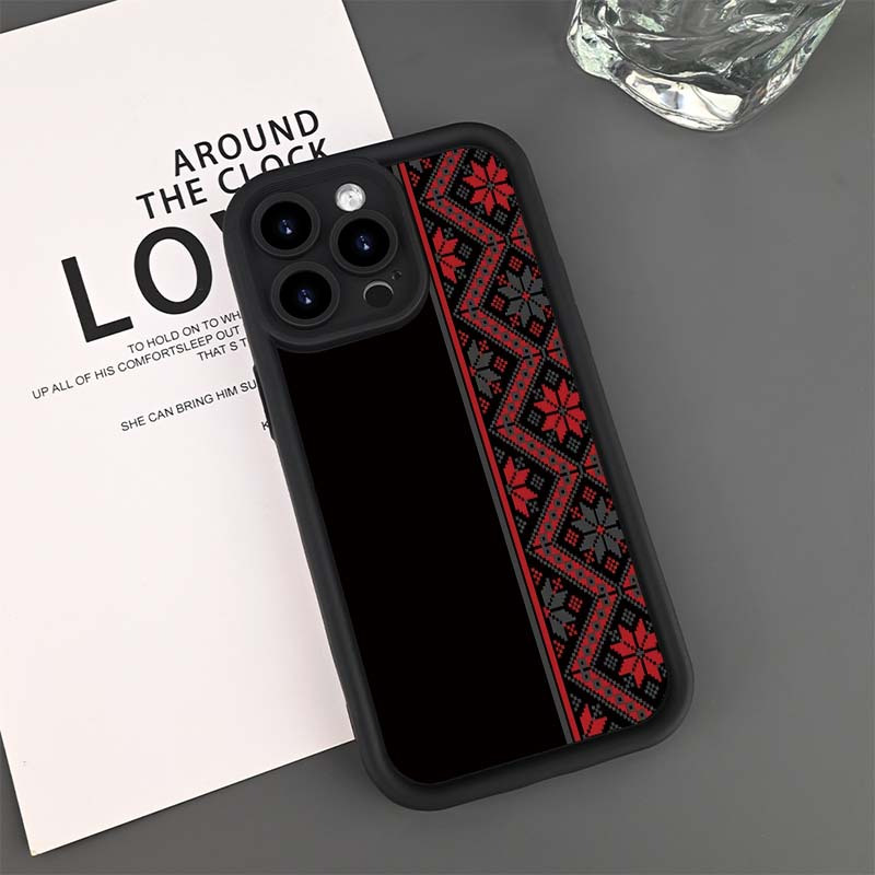 TEMU Phone Case - Brand Phone Case With A Sense Of , Maple Leaf Pattern, Suitable For Iphone16 15 14 13 12 11 Pro 8 7se2 Se3 Xs Xr And Other Smart