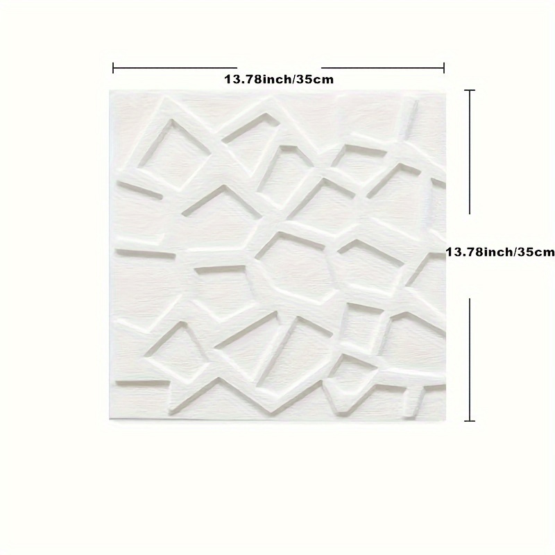 Image of 21pcs 3d Wall Tile Stickers, Self-adhesive Ceiling Decals, Easy To Apply And Peel Off, Simple Cleaning & Free Cutting For Room Bathroom Hallway, 13.78x13.78 Inches