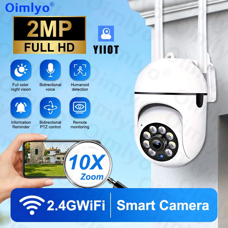   1080p hd spherical security camera   night vision motion detection two way audio ptz app control usb powered not waterproof details 1