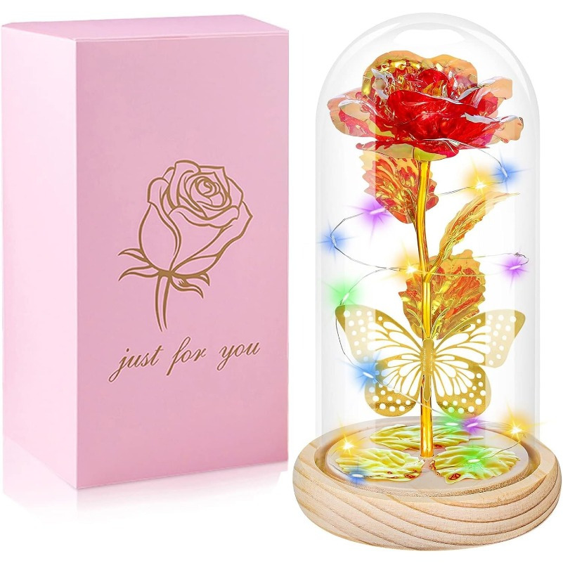 rose flower birthday gifts women gifts anniversary Temu