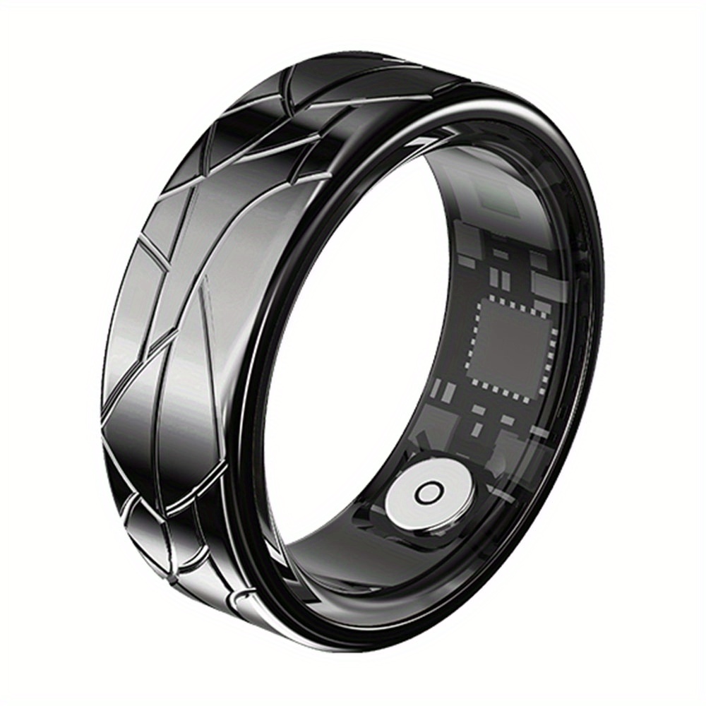 Fitness Tracker Smart Ring with Magnetic USB Charging, Multi-Sport Tracker, Long Battery Life - Stylish Golden Design, Suitable for Men And Women Father'S Day, Mother'S Day, Valentine'S Day Gifts