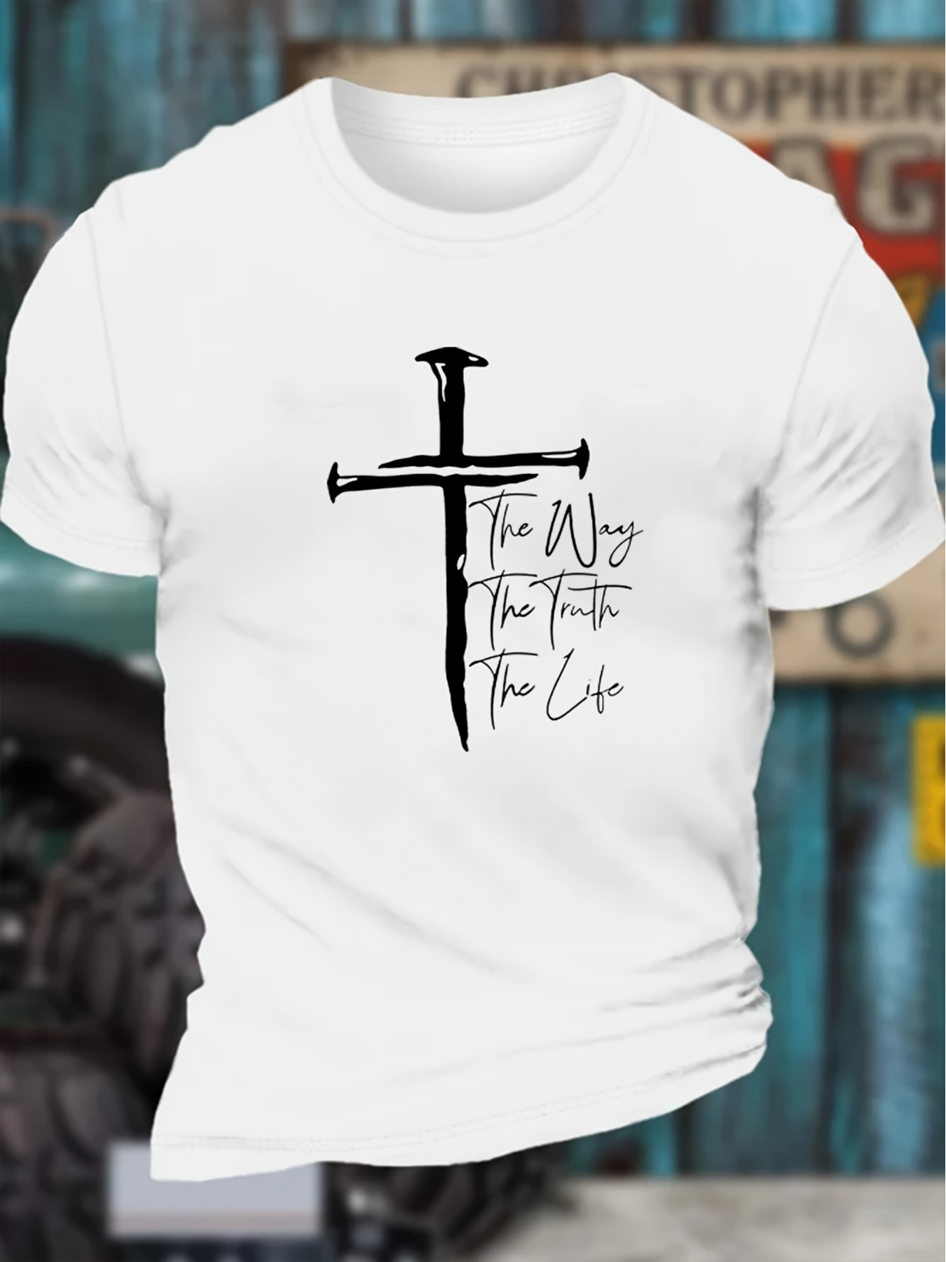 cross shirt sold on Temu United States