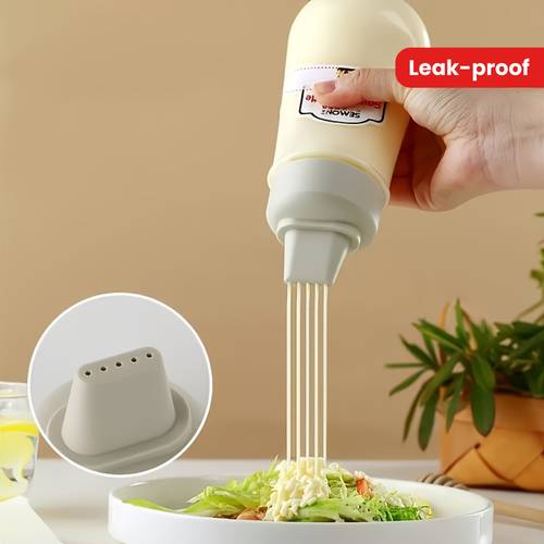 leak proof refillable sauce squeeze bottle pp kitchen container with suitable for salad dressings tomato sauce oyster sauce home seasoning dispenser seasoning rack modern kitchenware