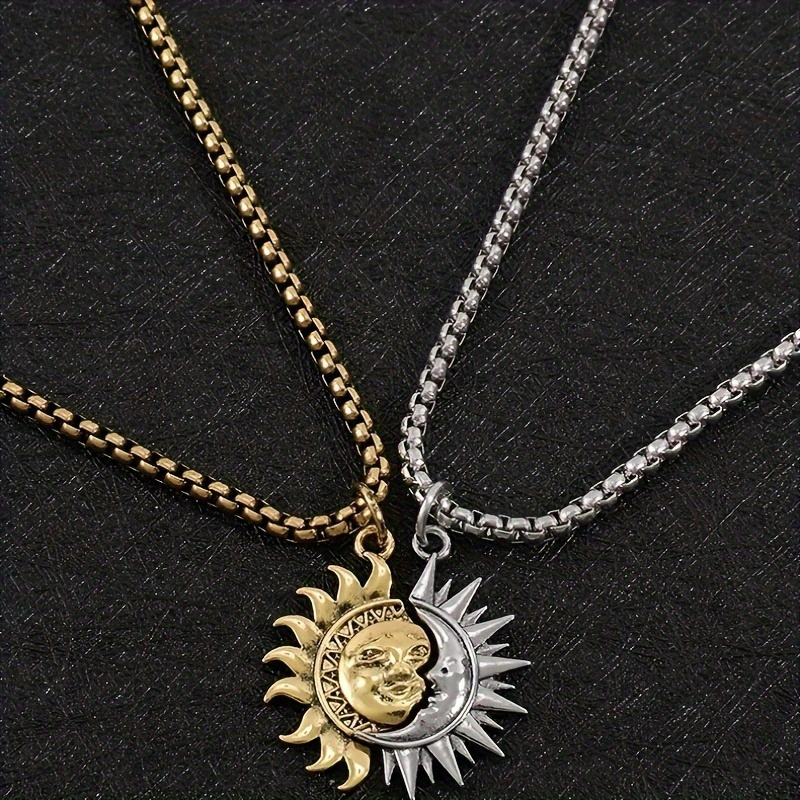 

Sun And Accessories For Men Titanium Steel -end Necklaces For Women Personality