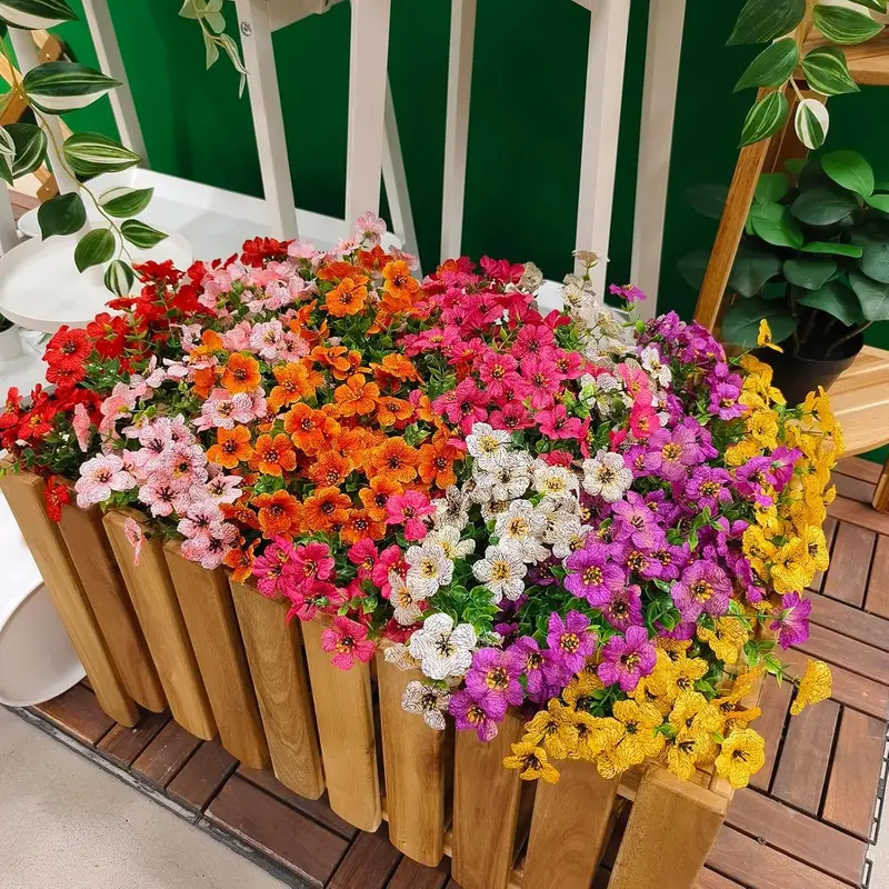 50 bündel künstliche seidenblumen uv