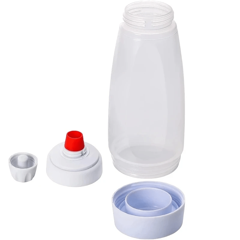 Image of 1pc 1000ml/33.8oz Pancake Batter Dispenser, Ideal For Cupcakes, , Cakes And Any Baked Goods - Easy-squeeze Batter Bottle For Precise Measuring And Smooth Mixing