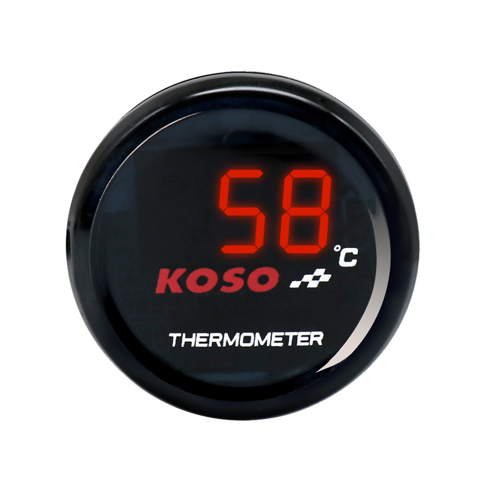TEMU Universal Motorcycle Water Temperature Gauge Display, Koso Round Temperature Gauge, Motorcycle Modified Radiator Temperature Gauge, Koso Round