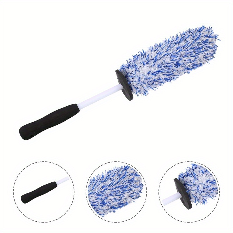 

Set Of 2 Car Wheel Cleaning Brushes, Ideal For Washing Tires And Wheels.