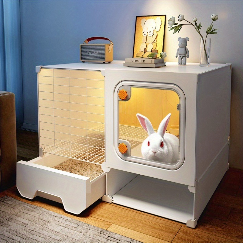 Pet Cage Luxury Indoor Rabbit Homes PETSCOSSET Rabbit Hutch Indoor