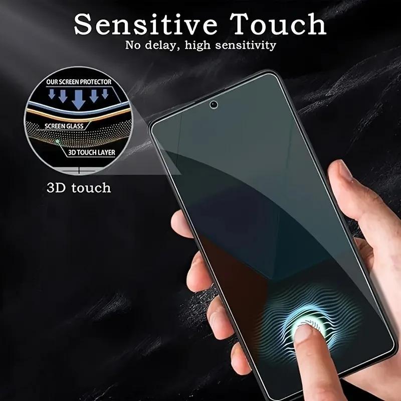Protector De Pantalla Curvo Para XIAOMI REDMI Note 13 Pro+, Negro, Cristal Vidrio Templado Premium, 3D / 4D / 5D, Anti Roturas