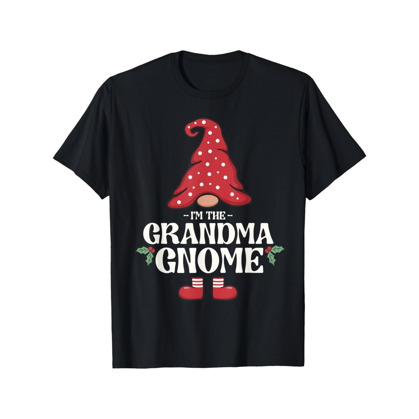 

Grandma Christmas T-shirt – Fun Family Matching Men's Cotton Tee With "i'm The Grandma " Print, Casual Round Neck Short Sleeve, Comfortable Wear, 220g