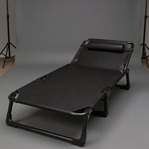 multifunctional black foldable bed suitable for home office and outdoor use suitable for