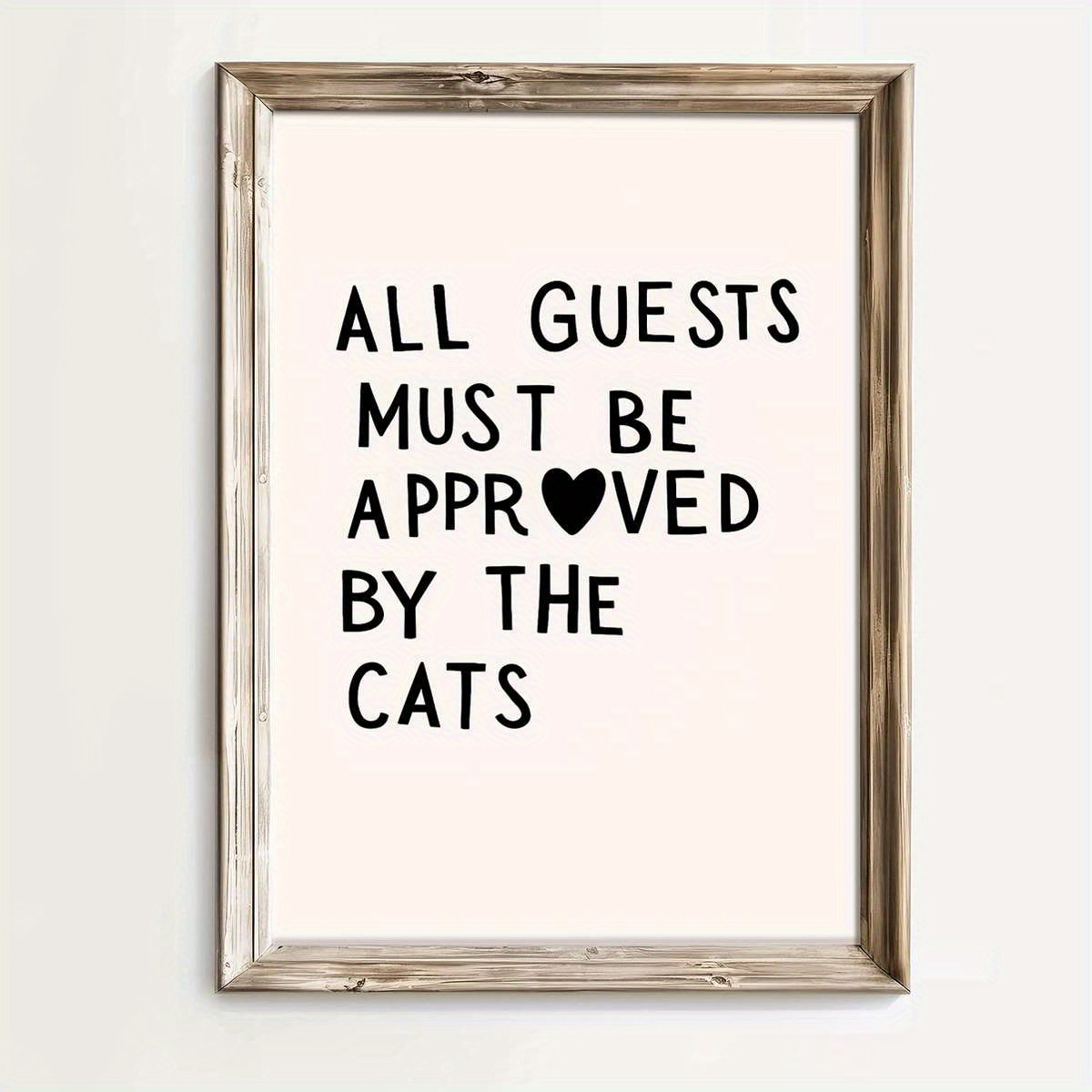 TEMU 2d Flat, 1pc Cat Art Posters Wall Decor Unframed Canvas Prints Home Decoration Hanging Pictures Room Decoration Murals Suitable For Living Rooms