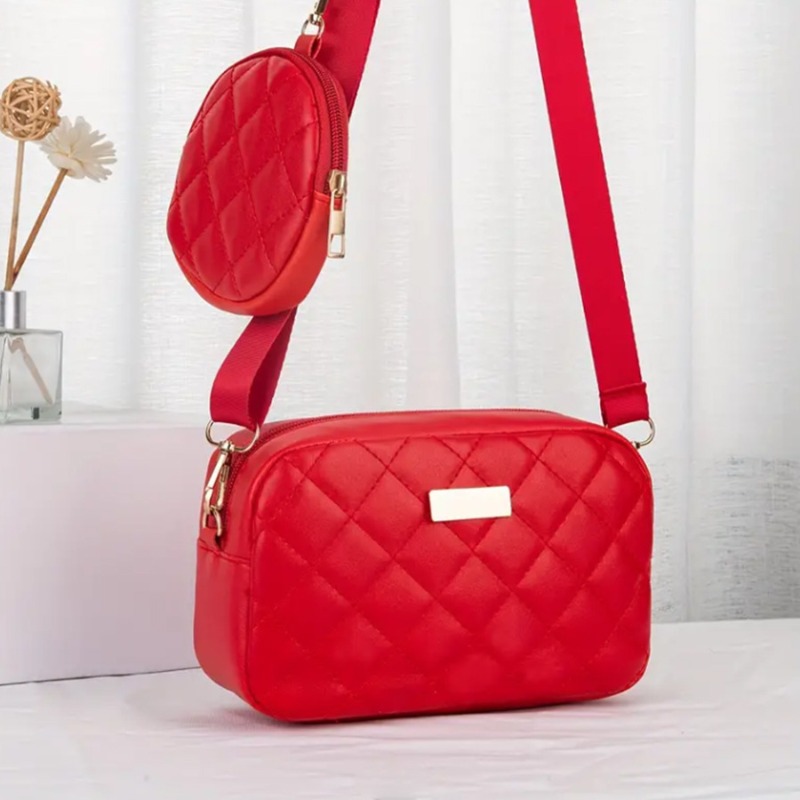 Women's Crossbody Bag With Detachable Strap & Coin Purse - Lightweight Suitable For , Zipper Closure, Aprtment-friendly Shoulder Purse Suitable For,, Travel, Casual Use (colors: Aprtment-friendly)