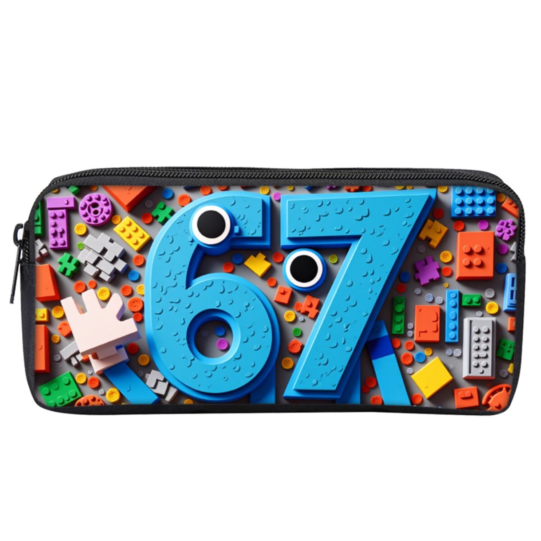 Number 67 Building Blocks Print Case Suitable For, Office, & - Stylish Number 67