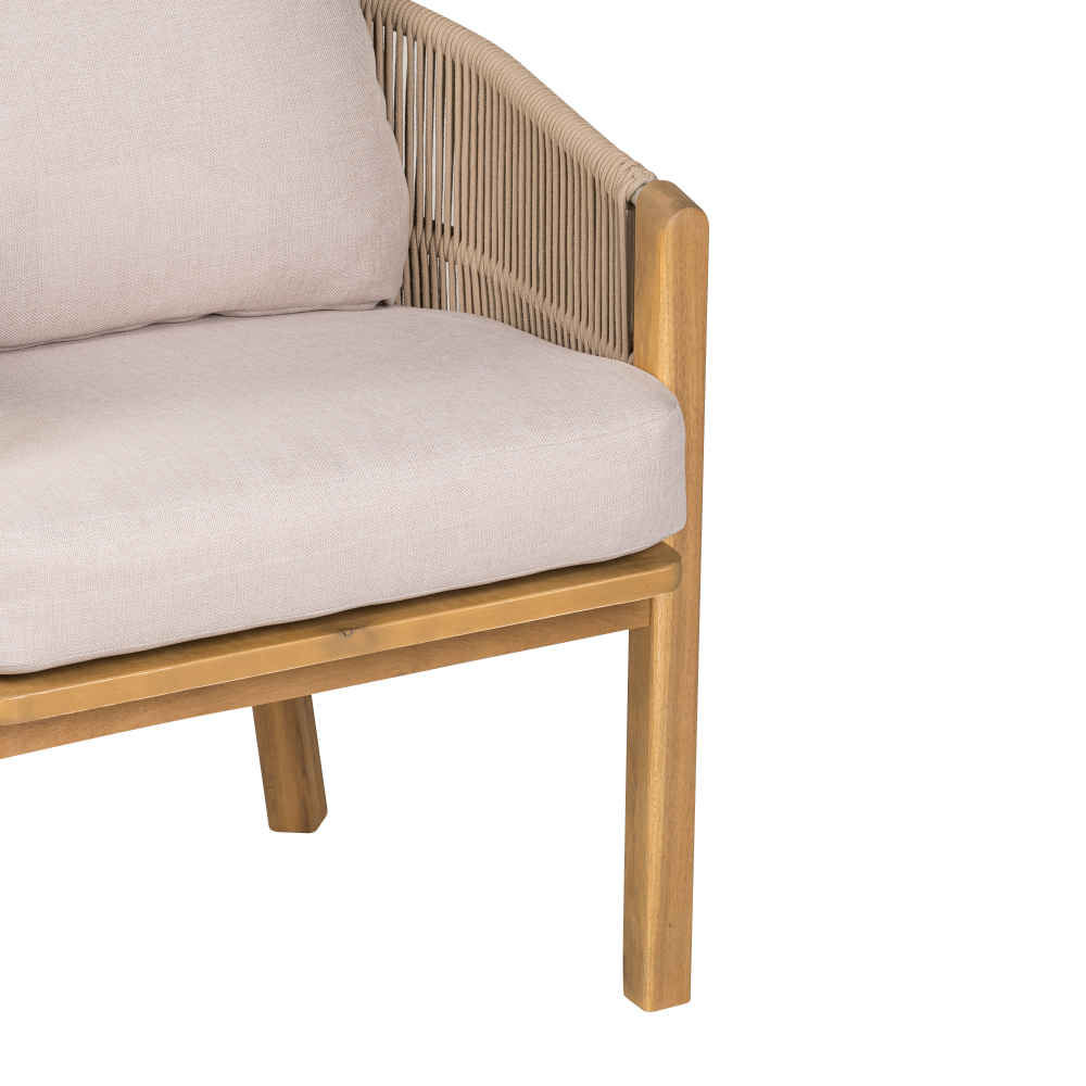 Courtyard Dining Chairs (2pcs Set) Soft Padded Seats Can Be Used As Dining Chairs Or Leisure Chairs With Detachable Cushions Suitable For Various Spatial Environments
