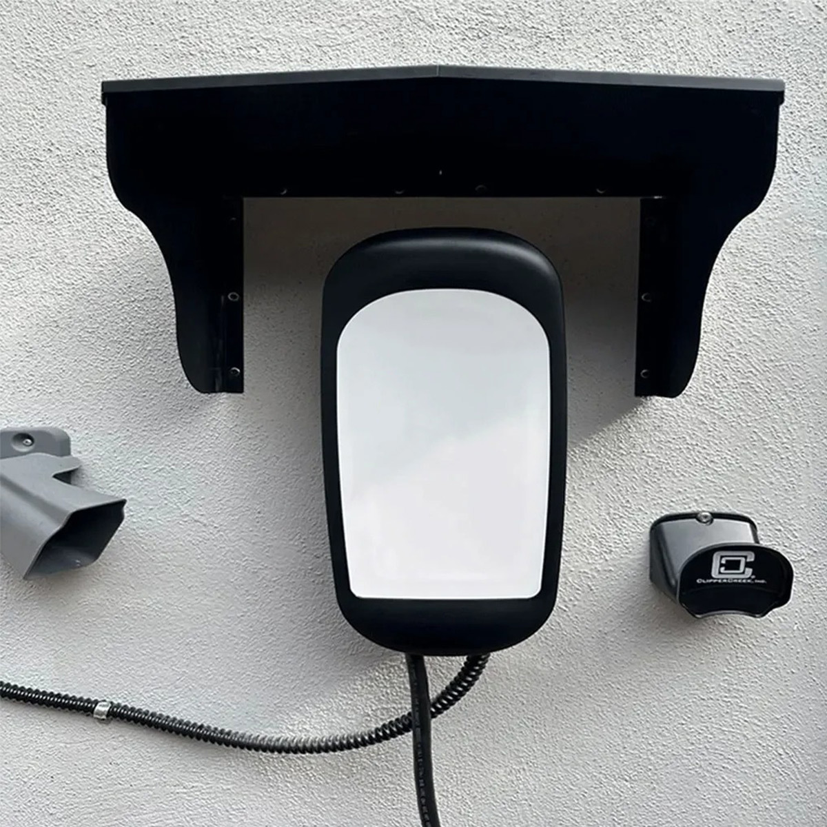 Image of Universal Weatherproof Charging Station Cover | Wall-mounted Ev Charger Protection Kit, Rain & Snow Resistant Outdoor Charging Box Accessory, Without Battery