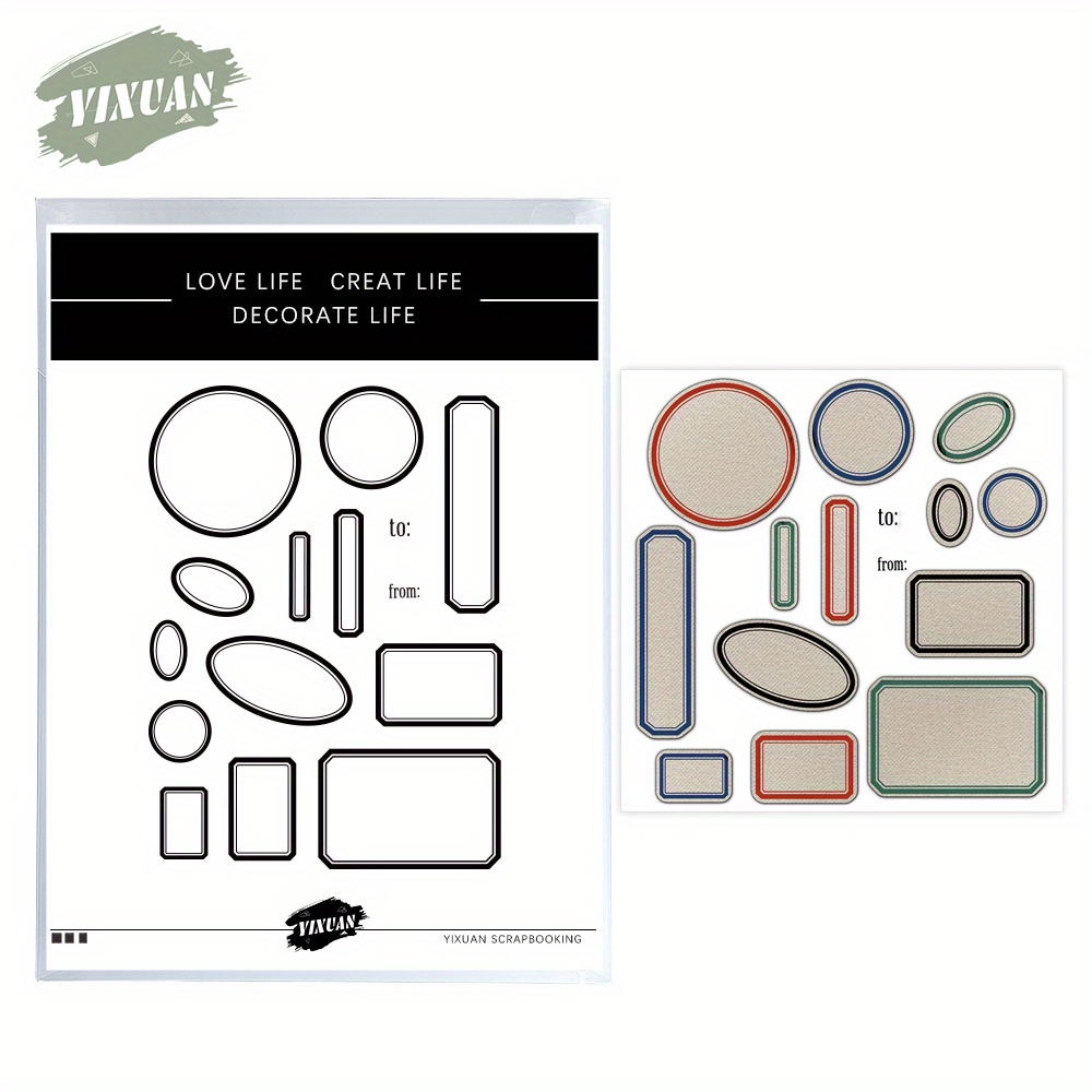 GLOBLELAND Klare Stempel & Stanzformen Set – Transparente Silikonstempel Für Karten & Scrapbooking
