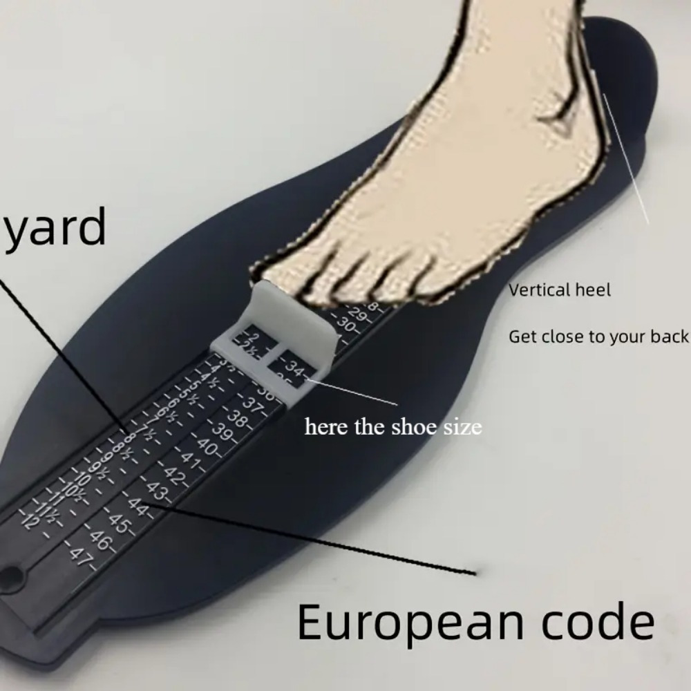 2pcs practical adult shoe boot measuring instrument measuring tape set   shoe size measuring instrument for uk and european sizes waist measuring tape essential for   shopping