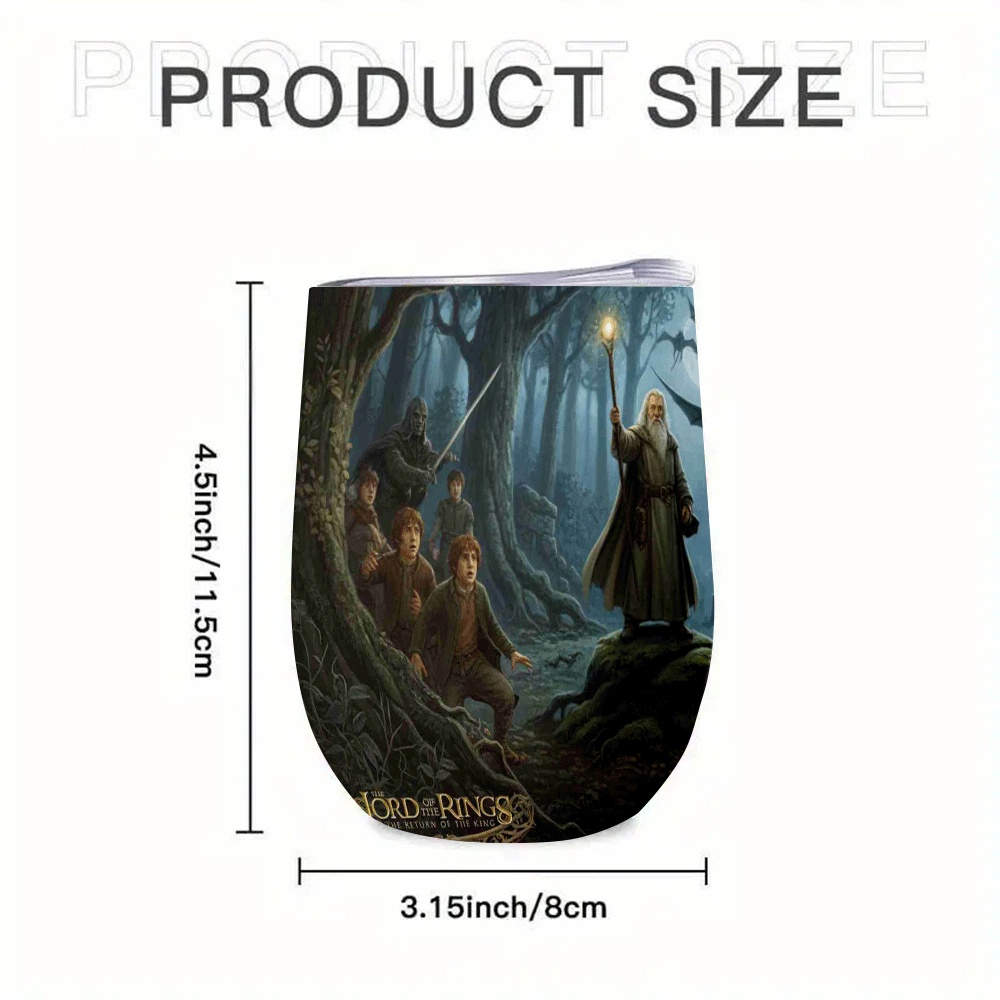TEMU Warner 1pc 12oz Fantasy Adventure Tumbler, Stainless Steel Water Cup With Lid, Double Wall Vacuum Insulated, Outdoor Activities & Fitness,