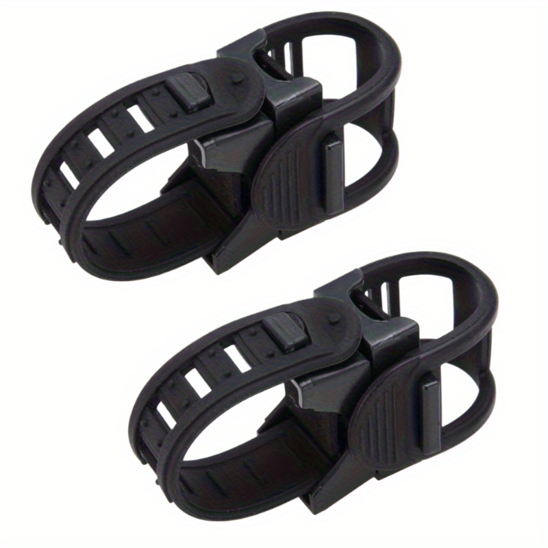 TEMU 2pcs 360 ° Rotatable Bicycle Flashlight Holder - Led Flashlight Holder, Adjustable Bicycle Light Clip, Bicycle Accessory, Used For Bicycle