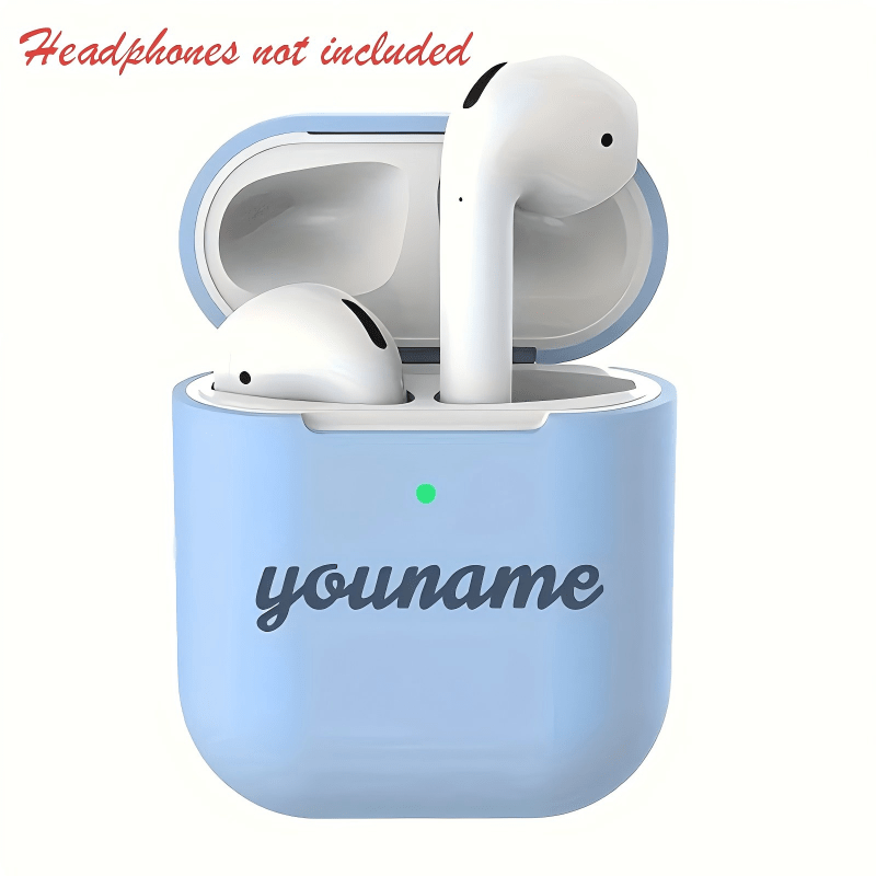 TEMU Personalized Compatible For Suitable For Airpods 1/2 Protective Cover, Custom Engraved Case With Your Text/, Cover For (////) - Gift For, Mom,