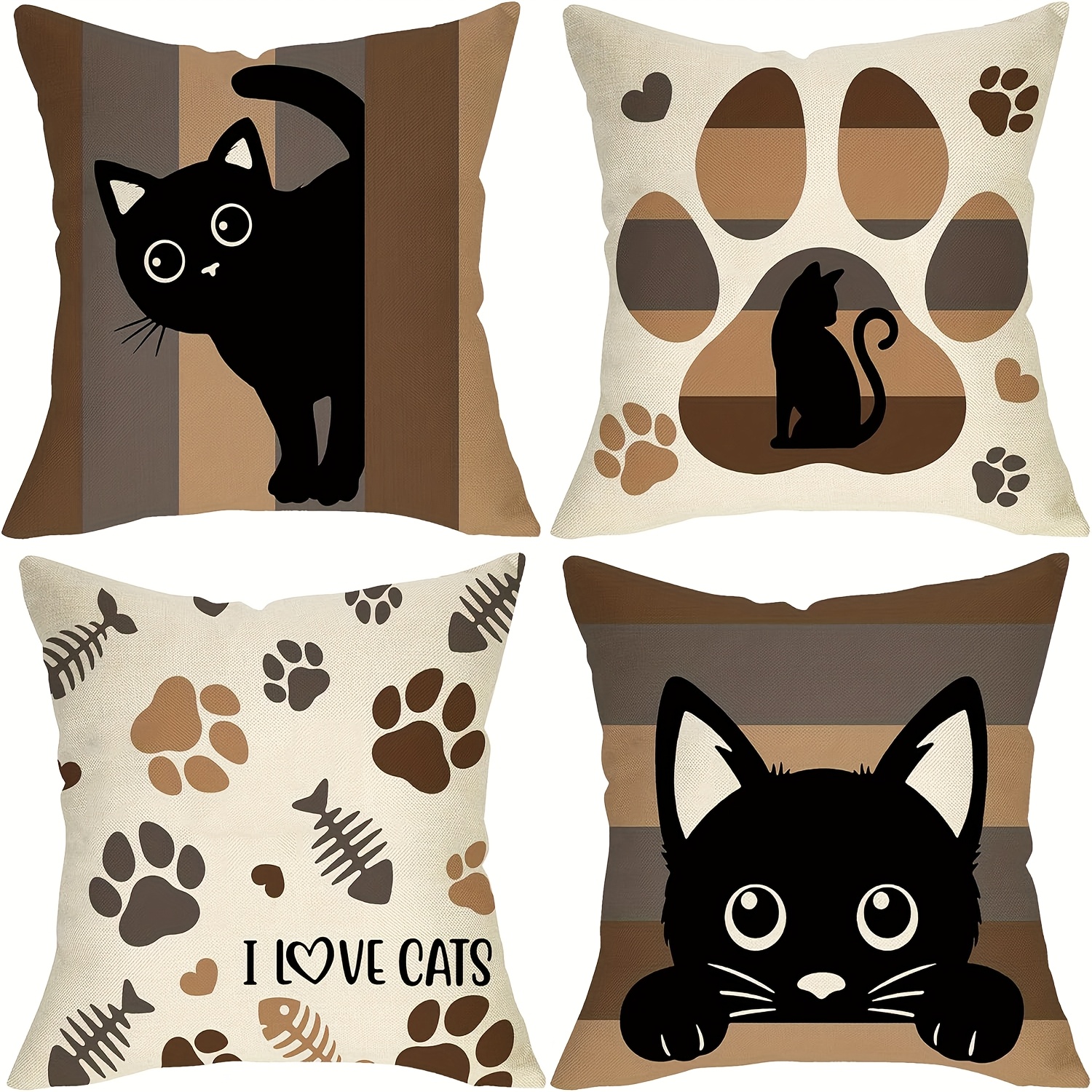 cartoon cat paw short polyester pillowcase set of   living room sofa car bedroom decoration polyester fiber material double sided printing   sofa accessories   accents   decor cartoon   material   decorative pillows accent pillows   enthusiasts   Product details 1