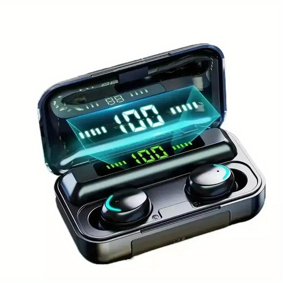 TWS Wireless Earbuds with Hi-Fi Stereo Sound, Waterproof Design, And Built-In Microphone for Sports