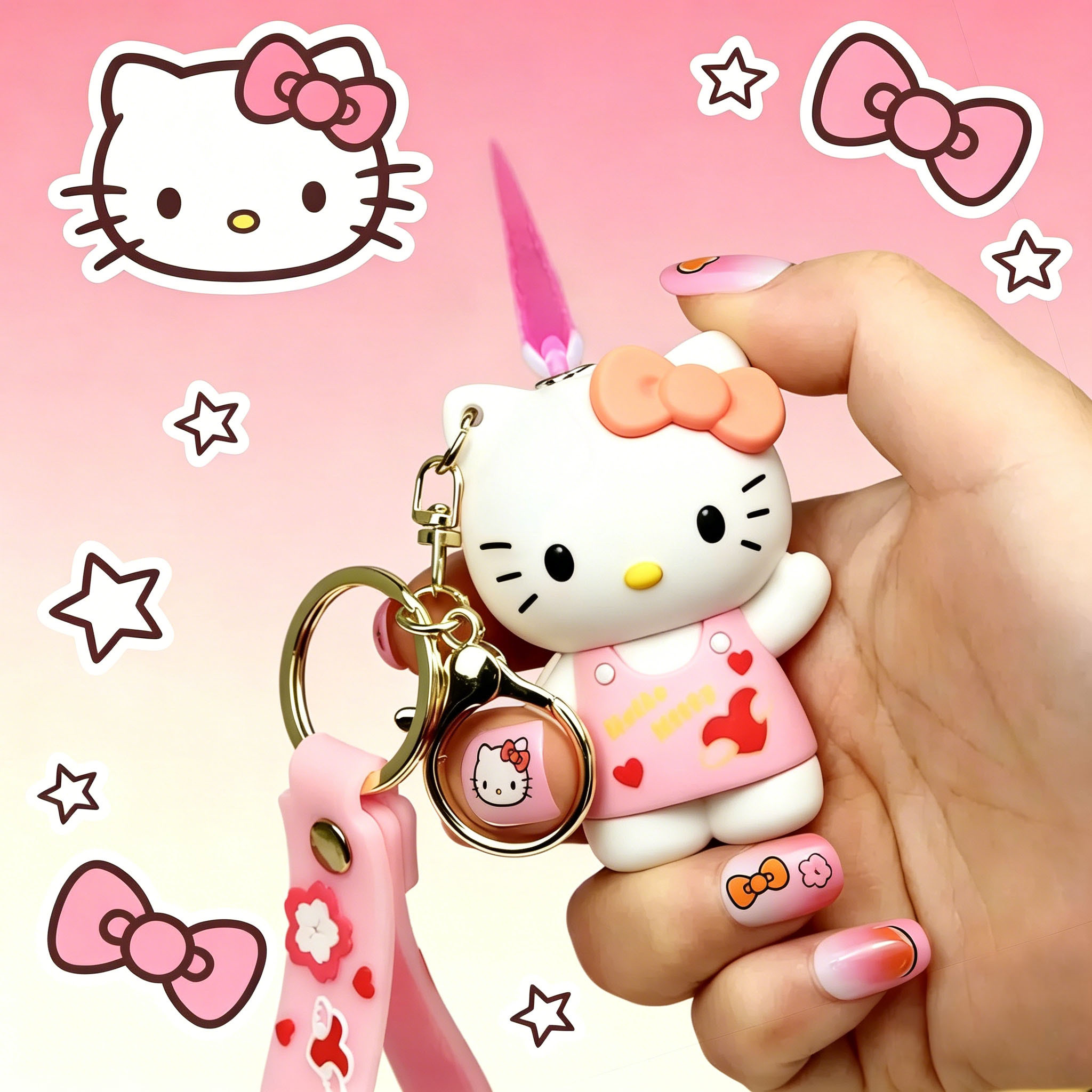 TEMU (butane Not Included) Hello Kitty 3d Cartoon Lighter, Cute , Windproof Lighter, Refillable Portable Butane Lighter, Fun Novelty Collectible,