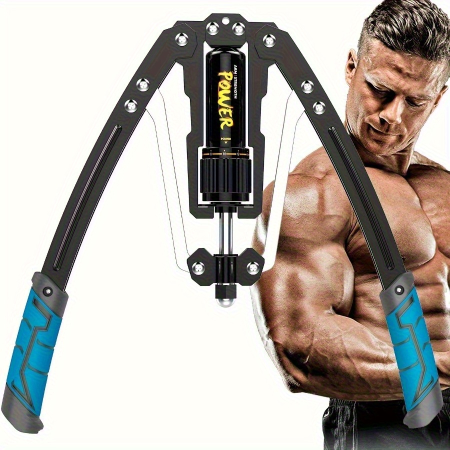 2pcs hydraulic adjustable arm trainer home fitness equipment with non   smooth hydraulic   system suitable for upper limb chest and abdominal muscle training black hand   fashionable fitness accessories Product details 4
