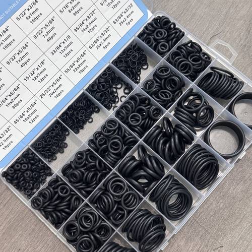 950pcs heavy duty nitrile o rings and gaskets seal kit 20 sizes metric and imperial multi purpose rings for automotive pneumatic plumbing pressure washers diy repairs with storage box