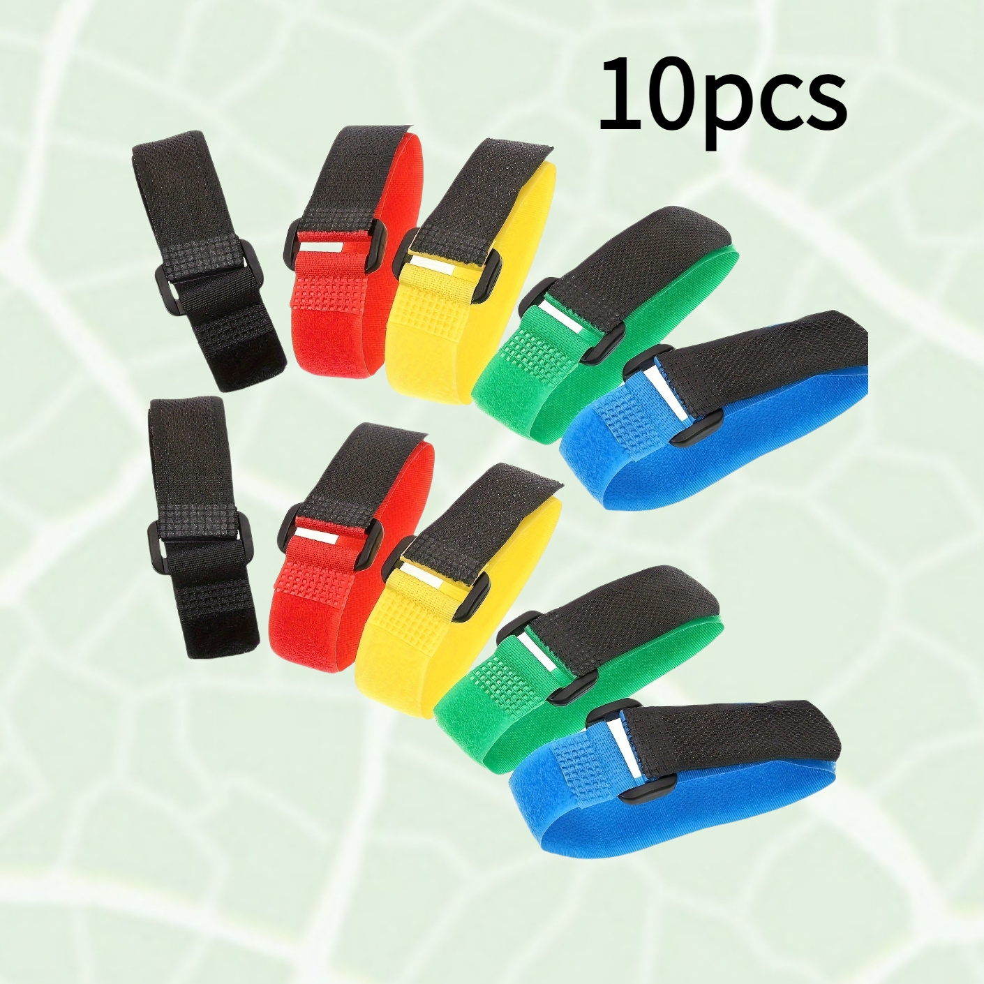 TEMU 10 Fishing Rod Straps - Durable Nylon Adjustable Straps, Suitable For Outdoor Fishing Rod Stands, Fishing Accessories, Sturdy Fastening Devices, Fishing Rod Stands