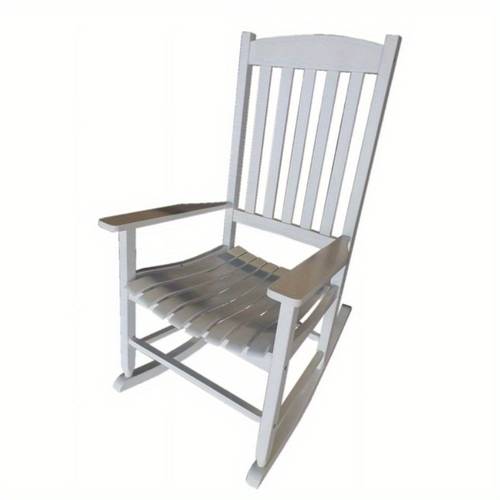 outdoor wood porch rocking chair white