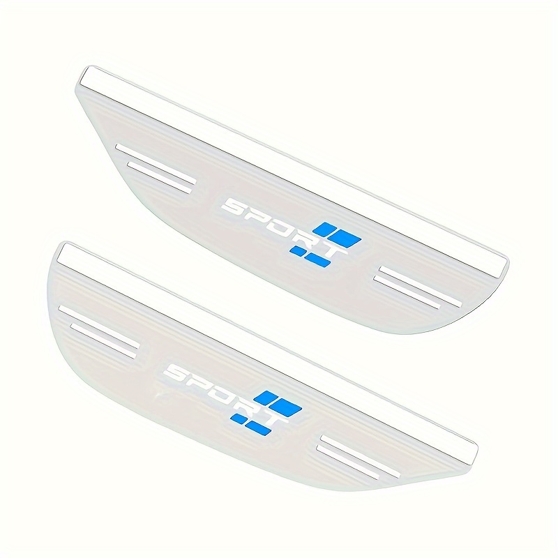 2pcs Universal Pvc Car Side Mirror Rain Guards, Left Side Visor Protector, Folding Mirror Rain Cover Accessory, Waterproof Mirror Part