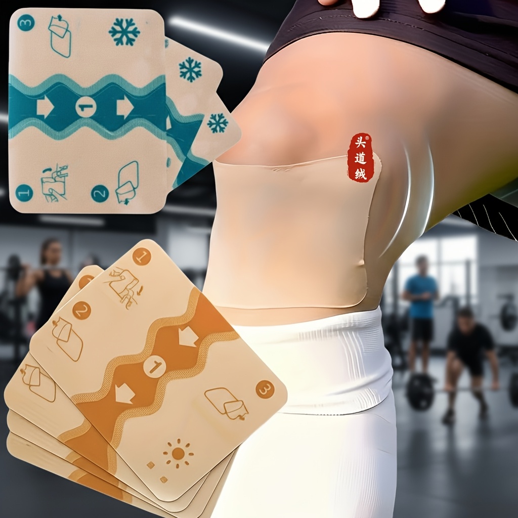 63pcs Cold And Hot Compress Patches  . Suitable for Shoulders, Back, Knees, And Waist. Suitable for Outdoor Sports