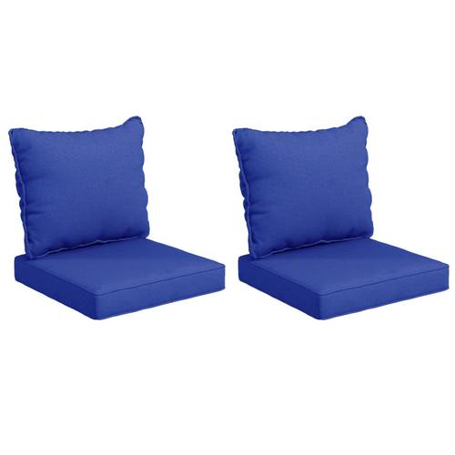 4piece patio chair cushion and back pillow set seat replacement patio cushions set for outdoor garden furniture navy blue