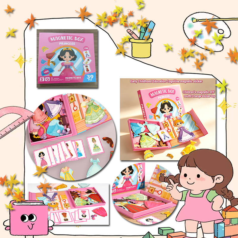 Image of Magnetic -up Stickers & - Magnetic Suitable For Early Childhood Education, With Magnetic Book For, Cognitive Development, Family Learning Games, Multicolor For & Use