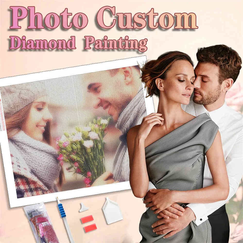 

1pc Personalized 5d Diy Diamond Painting Kit - Full Rhinestone Embroidery & Diamonds, Set For And Decor