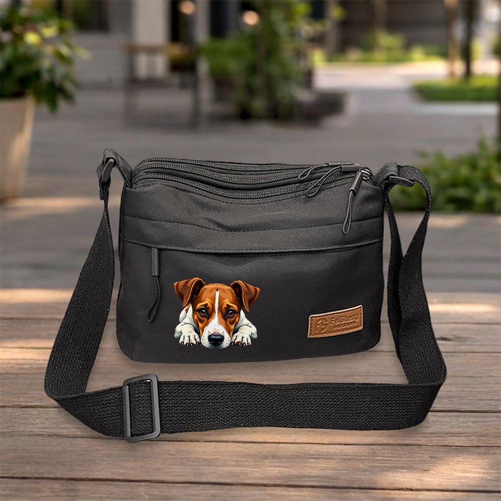 TEMU 1pc Terrier Design Women'-shoulder Bag With Spacious Internal Space For Phone And Essentials. Suitable For Fitness, Sports, Travel, Hiking,