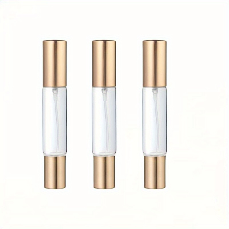 TEMU 3pcs Dual-head Perfume Spray Bottles - Refillable Travel-size Cosmetic & Fragrance Dispensers With Leak-proof Design, 10ml Portable Bottle For